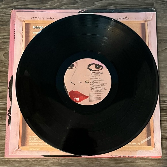 Diana Ross Silk Electric Vinyl Record/Album with Inserts - Picture 5 of 5